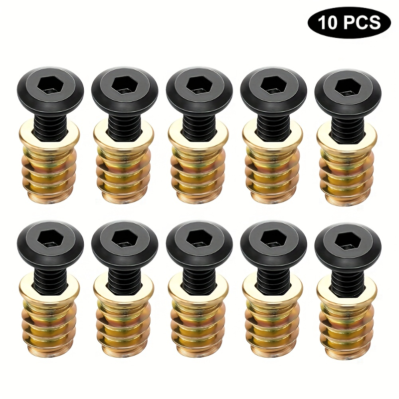 10PCS Nut Threaded Inserts Com - Woodworking Class บทวิจารณ์และราคา