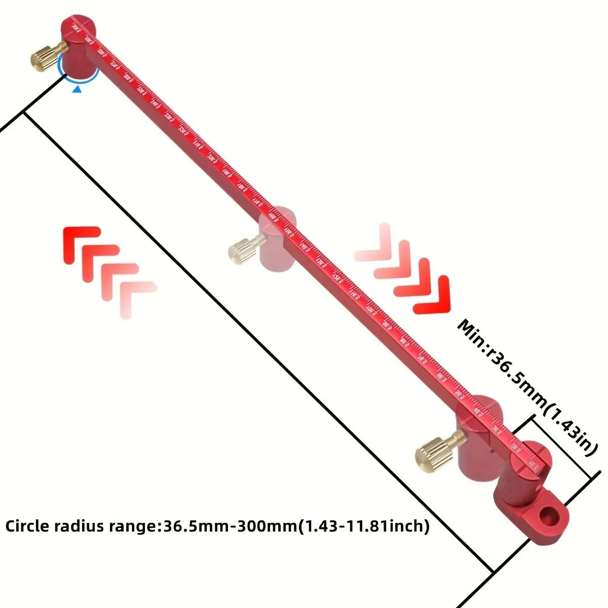 300mm Adjustable Drawing Circl - Woodworking Project Plans บทวิจารณ์และราคา