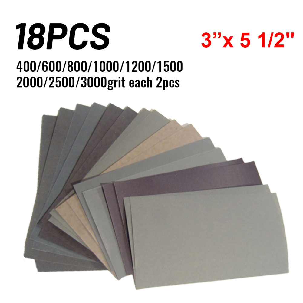 18pc Sandpaper 400-3000grit Sa - Woodworking Tool บทวิจารณ์และราคา