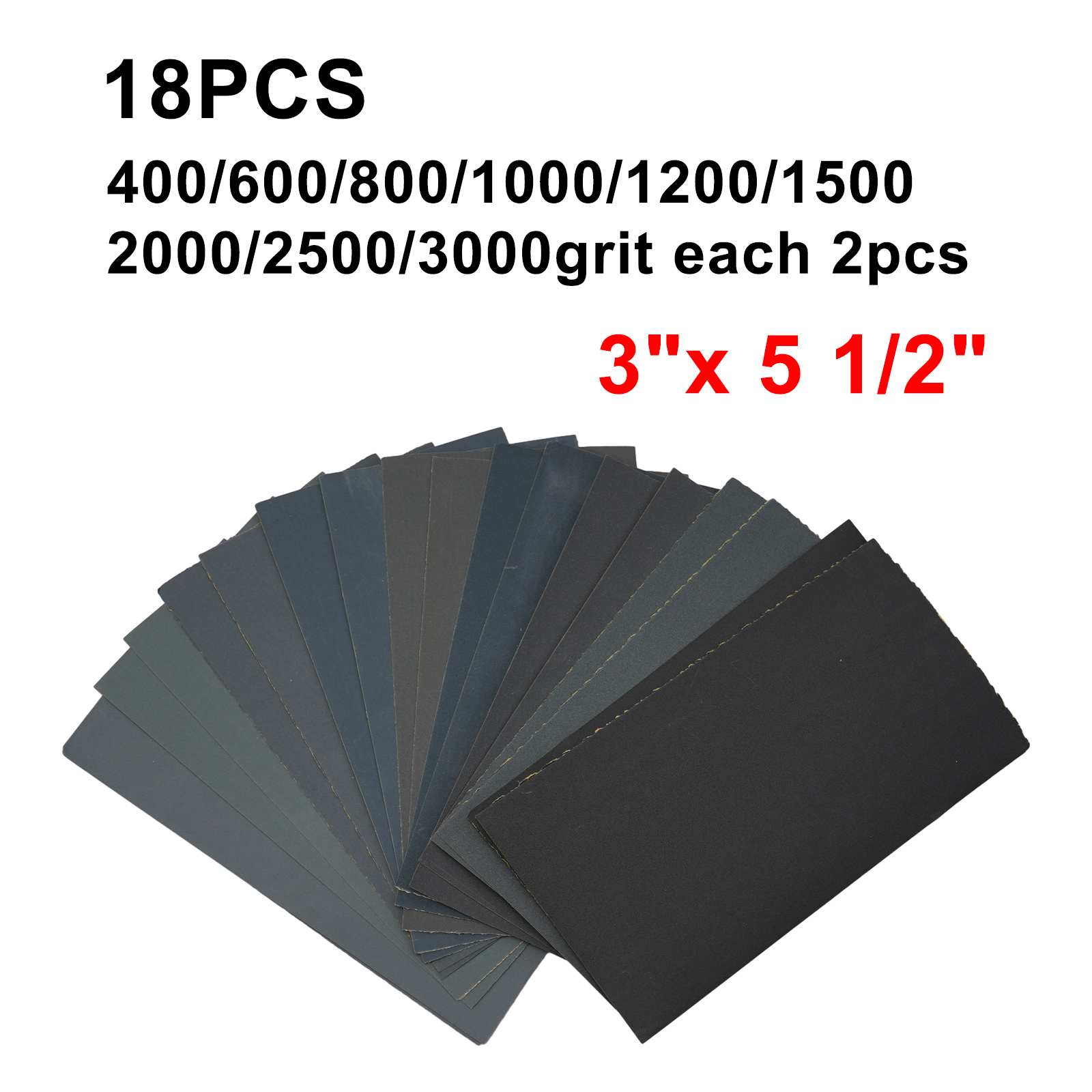 18pc Sandpaper 400-3000grit Sa - Woodworking Tool บทวิจารณ์และราคา