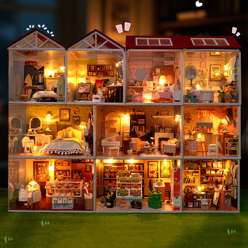 DIY Wooden Dollhouse Mini Bedr - Woodworking For Kids บทวิจารณ์และราคา