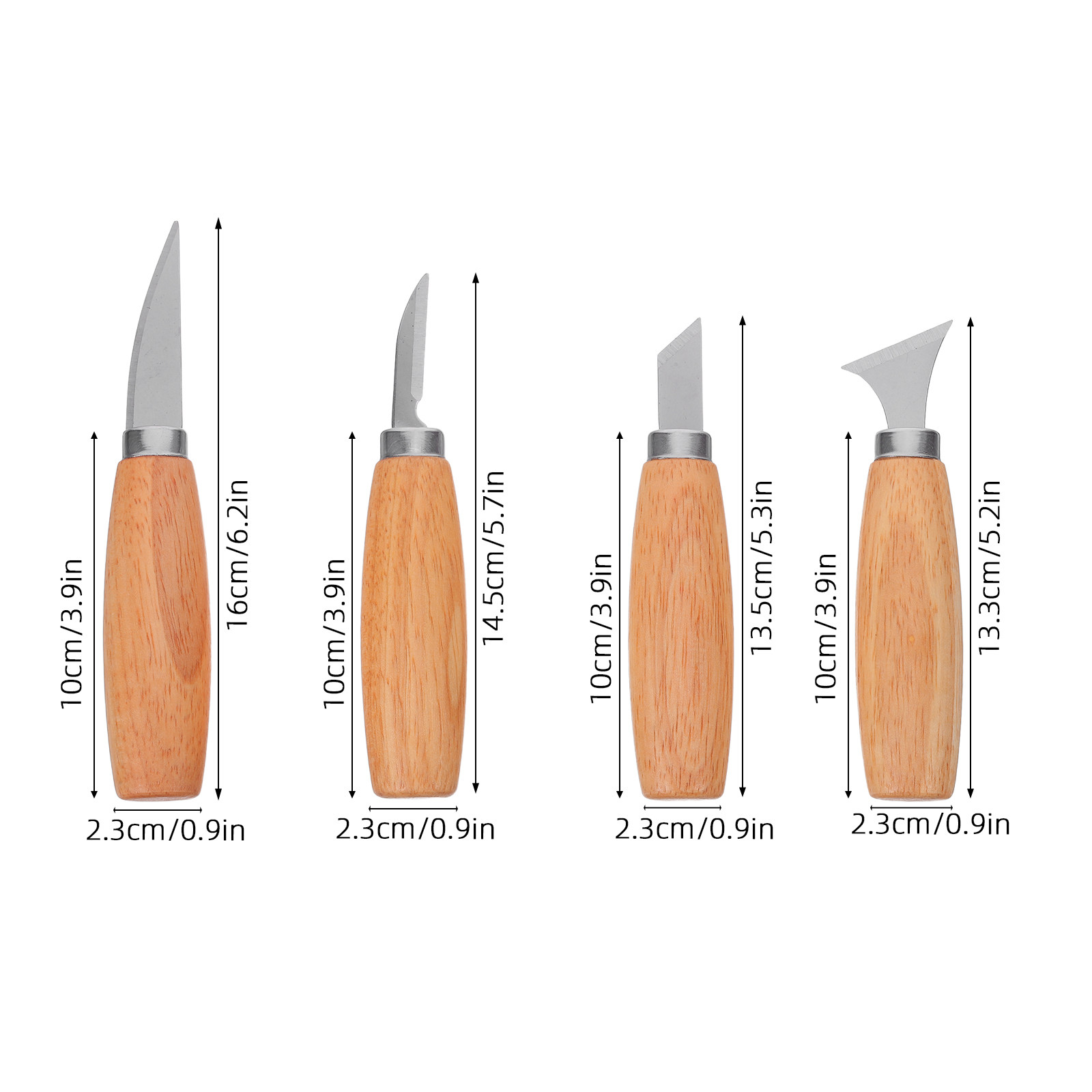 4Pcs Wood Carving Knives Set E - Woodworking Hand Tools บทวิจารณ์และราคา