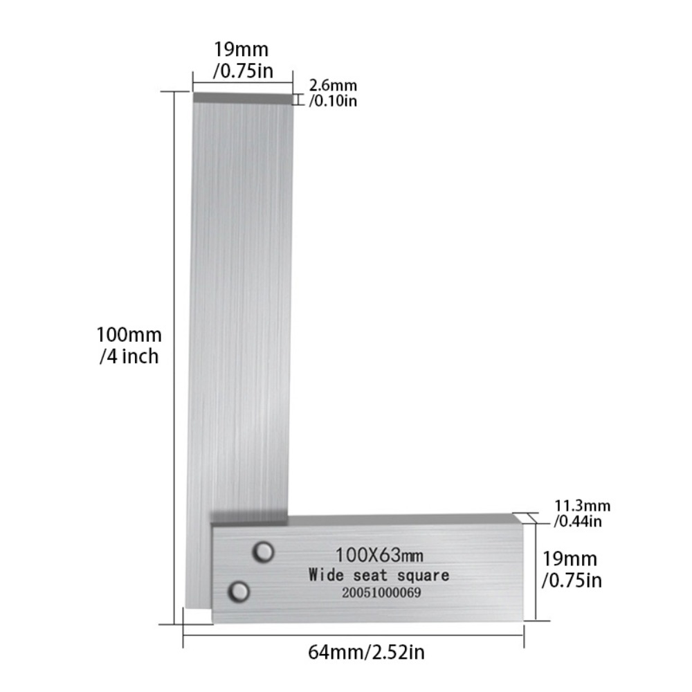 4-inch 90-degree angle ruler,  - Woodworking Hardware บทวิจารณ์และราคา