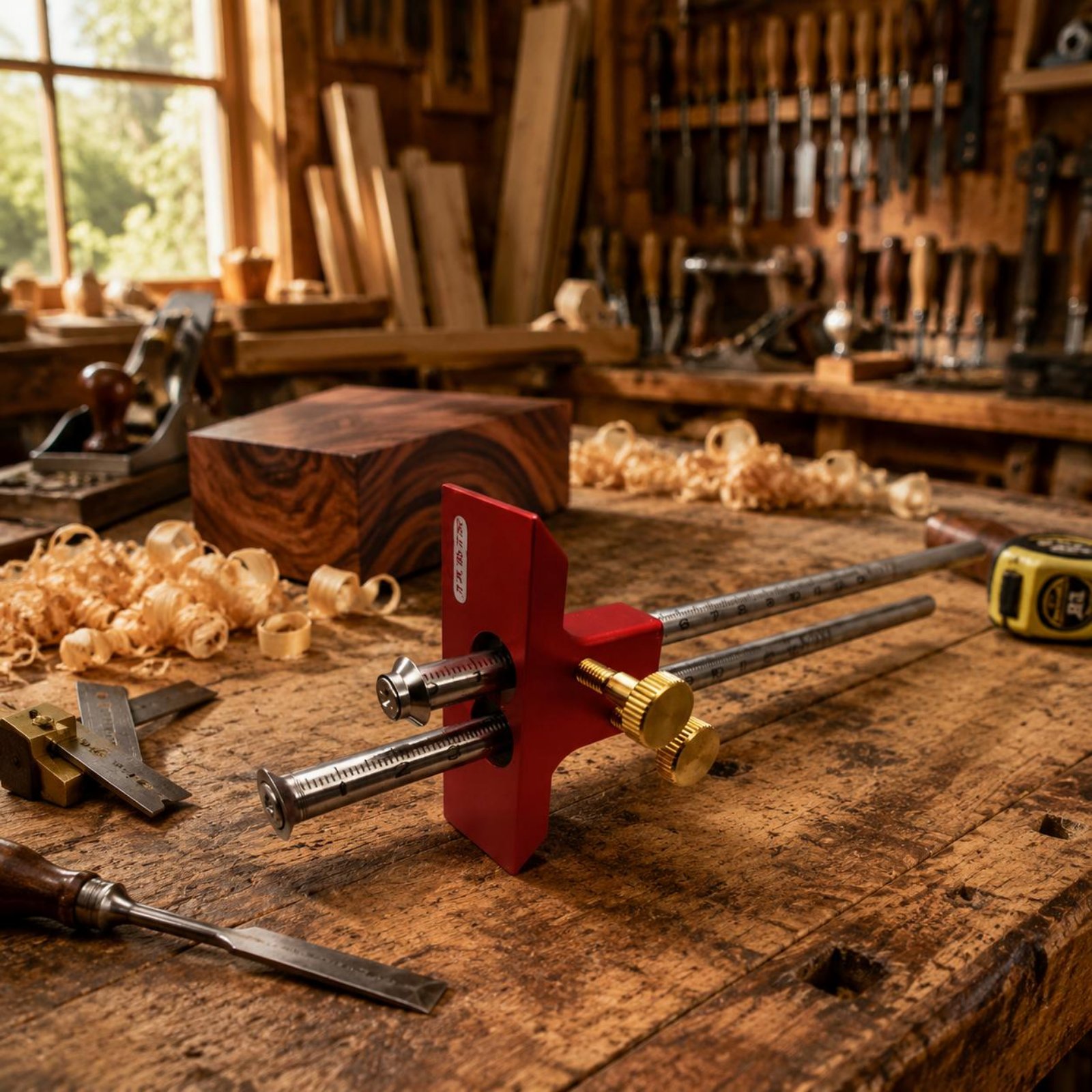 Double Head Marking Gauge Alum - Woodworking Gauge บทวิจารณ์และราคา