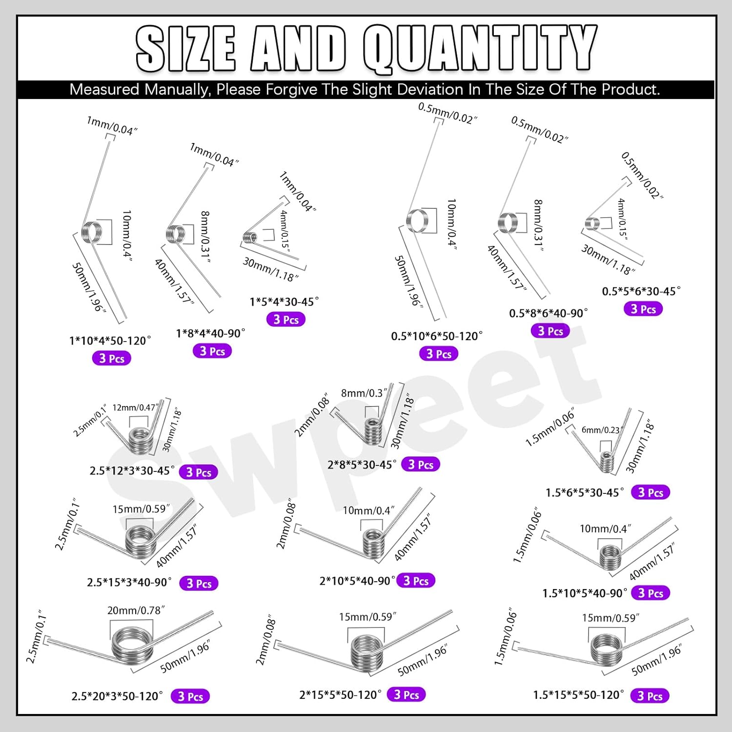 45Pcs 15 Sizes 45/90/120 Degre - Woodworking Kits บทวิจารณ์และราคา