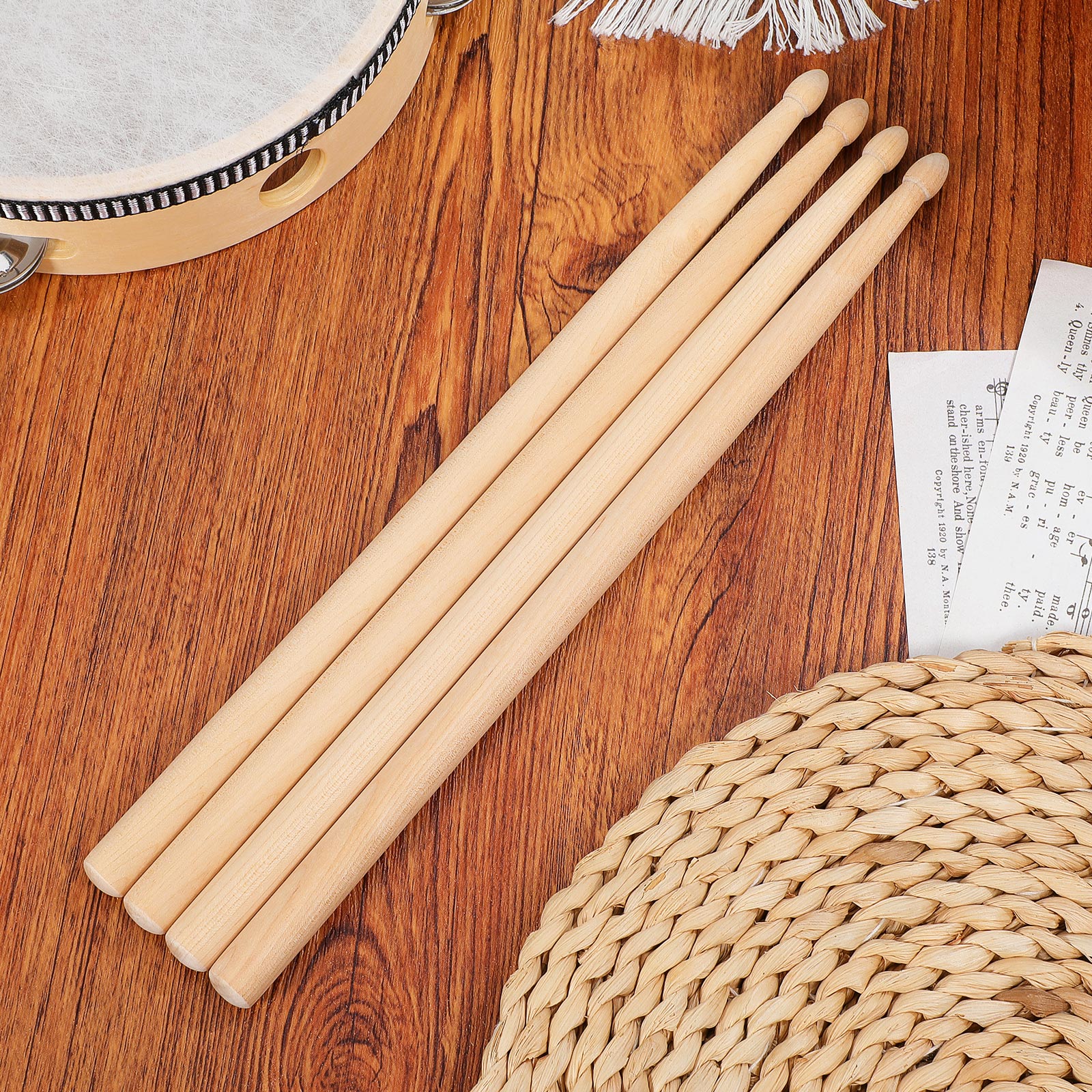 4pcs Children Drum Sticks Mapl - Woodworking For Kids บทวิจารณ์และราคา