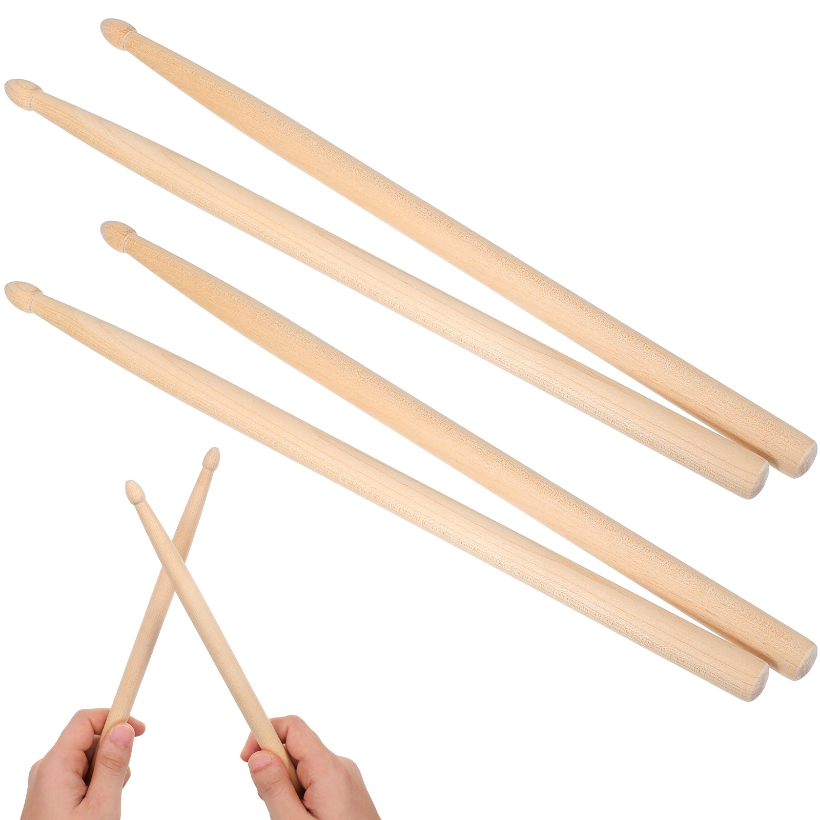 4pcs Children Drum Sticks Mapl - Woodworking For Kids บทวิจารณ์และราคา